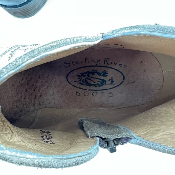 Sterling River Women's Taupe Embroidered R-Toe Boot 7.5 - Picture 7 of 10